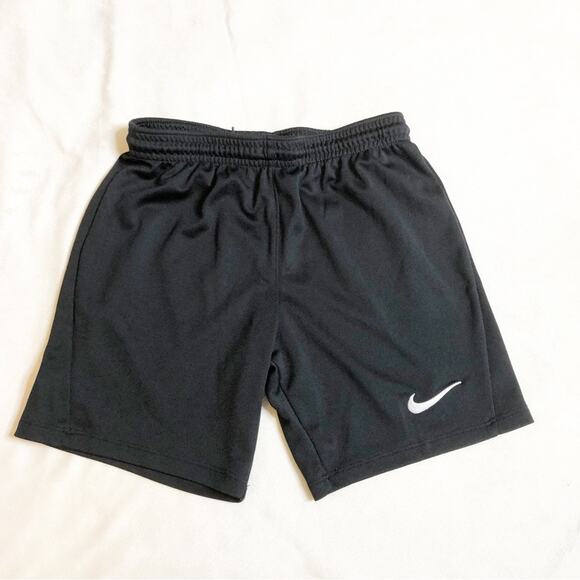 Nike black white Dri Fit pull on drawstring athletic shorts size Small - Picture 1 of 7